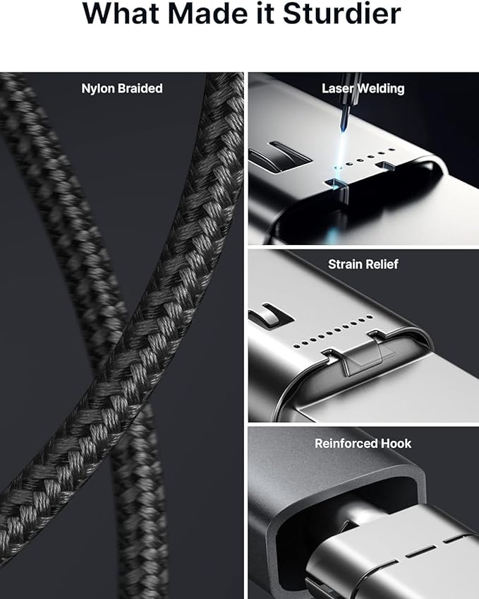 Type-C to Type-C Fast Charging Cord 10 Ft