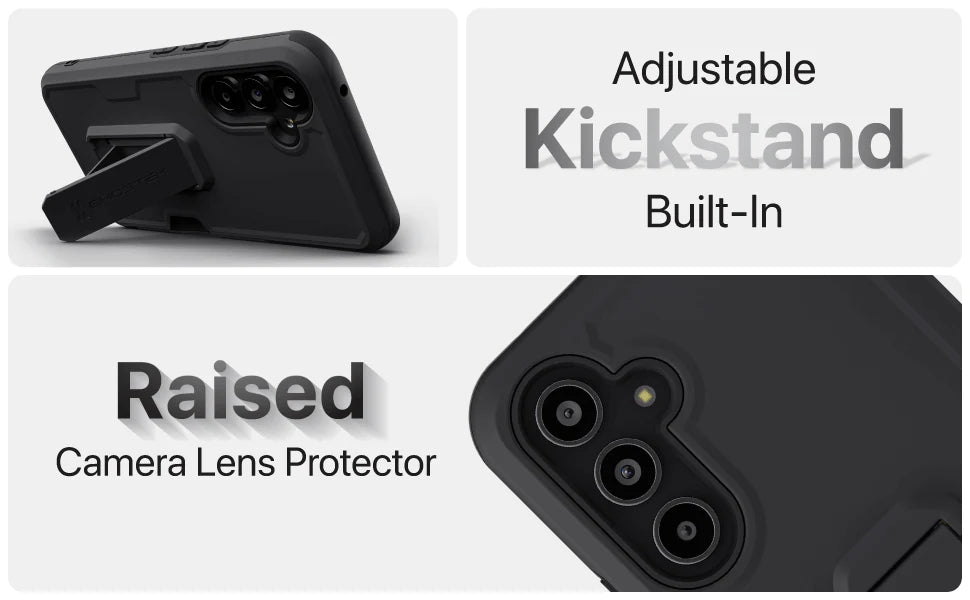 Samsung Galaxy A54 5G Case with Belt Clip, Kickstand, Credit Card Holder — IRON Armor