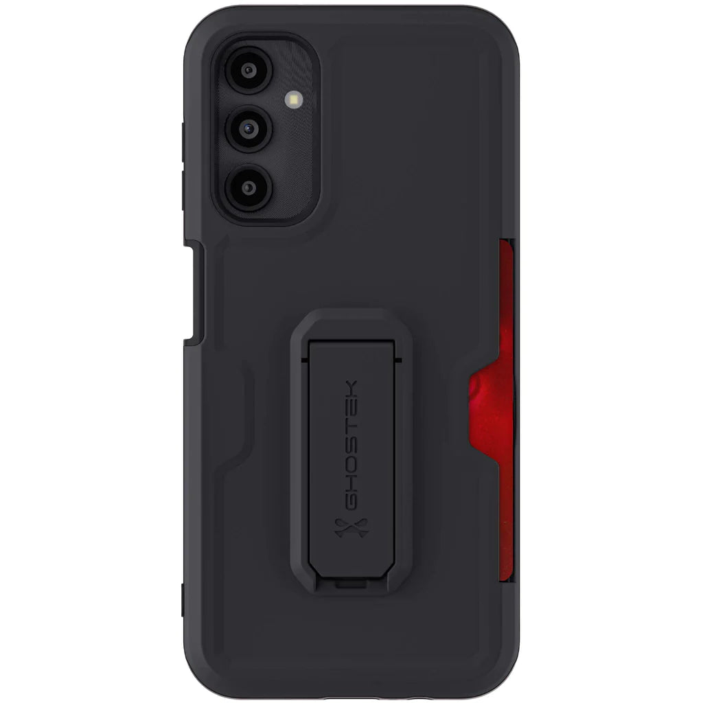 Samsung Galaxy A14 5G Case with Belt Clip, Kickstand, Credit Card Holder — IRON Armor