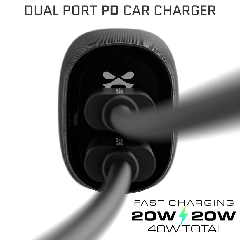 USB-C Car Charger Fast Charging — NRGcar Car Charger 40W / Black