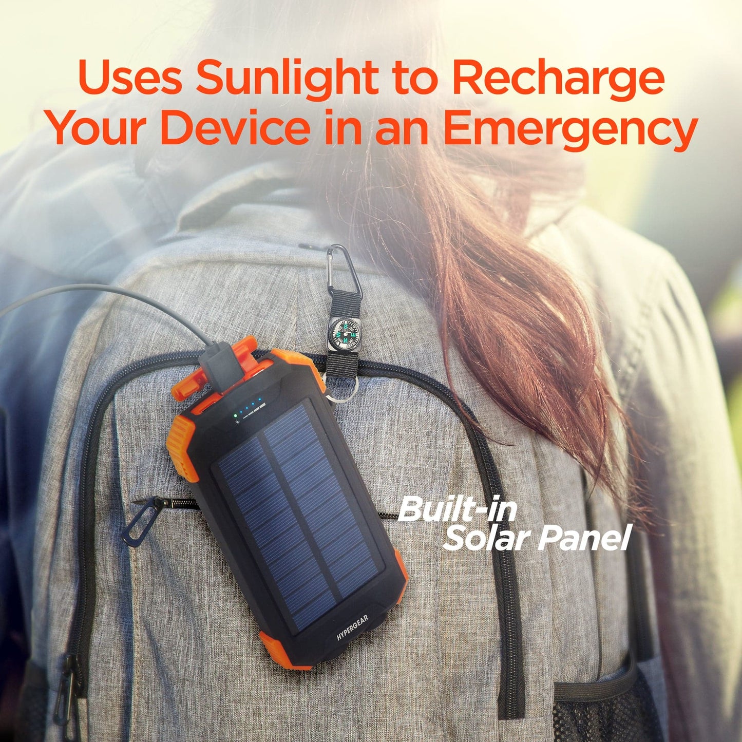 Hypergear 10,000mAh Dual USB Solar Power Bank