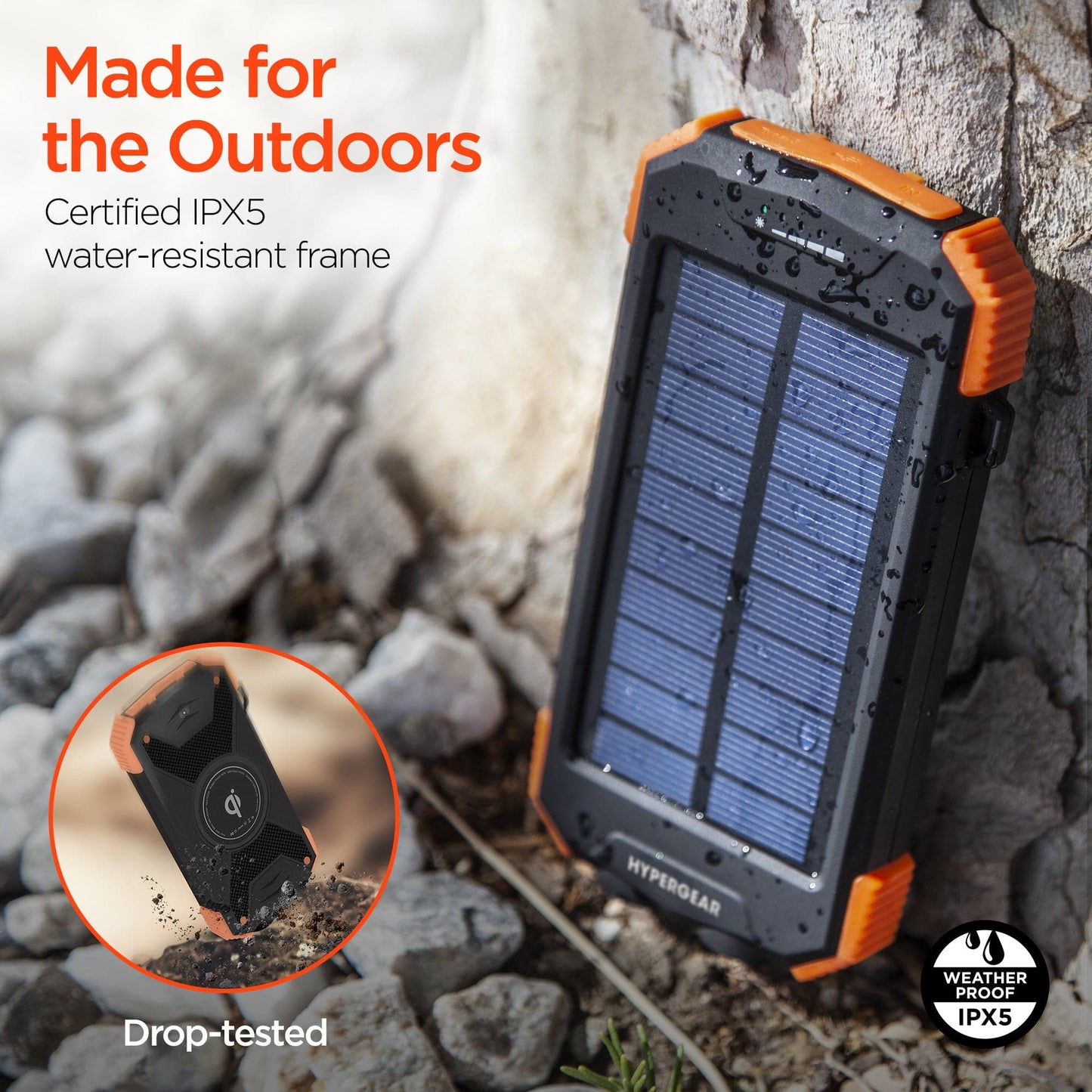 Hypergear 10,000mAh Dual USB Solar Power Bank