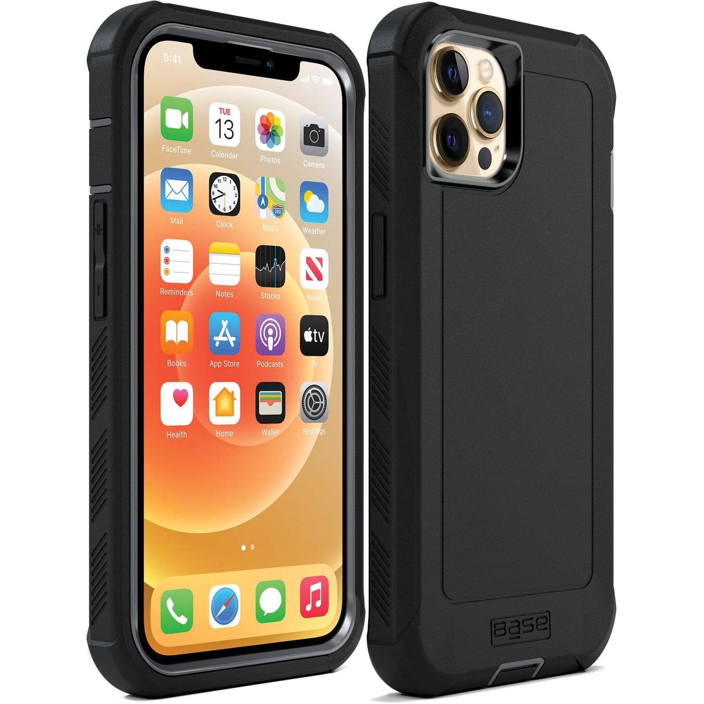 Base Boulder Heavy Duty Co-Molded Rugged Protective Case - IPhone 14 Pro (6.1) - Color Options