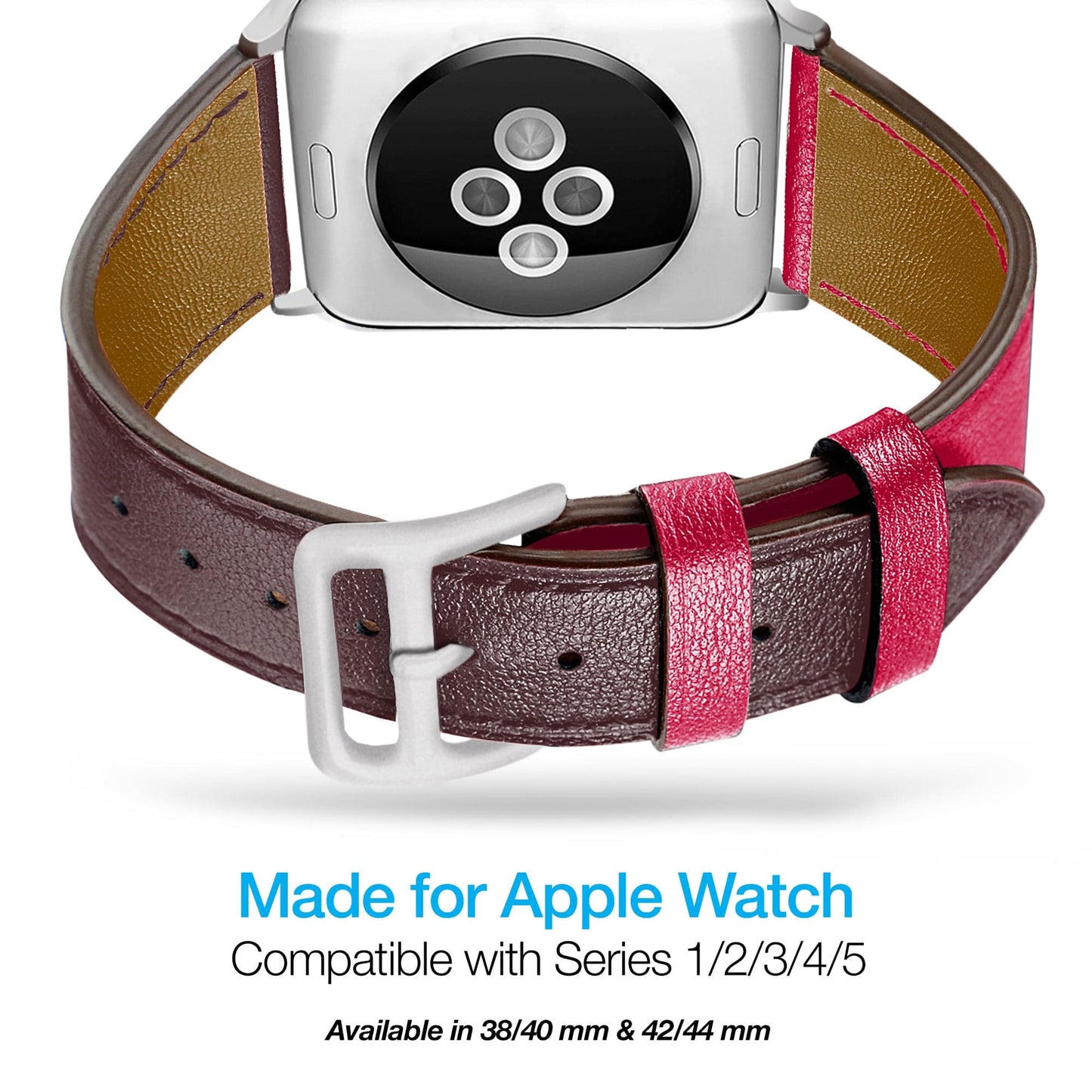 Naztech Leather Band for Apple Watch (42/44mm) - Color Options