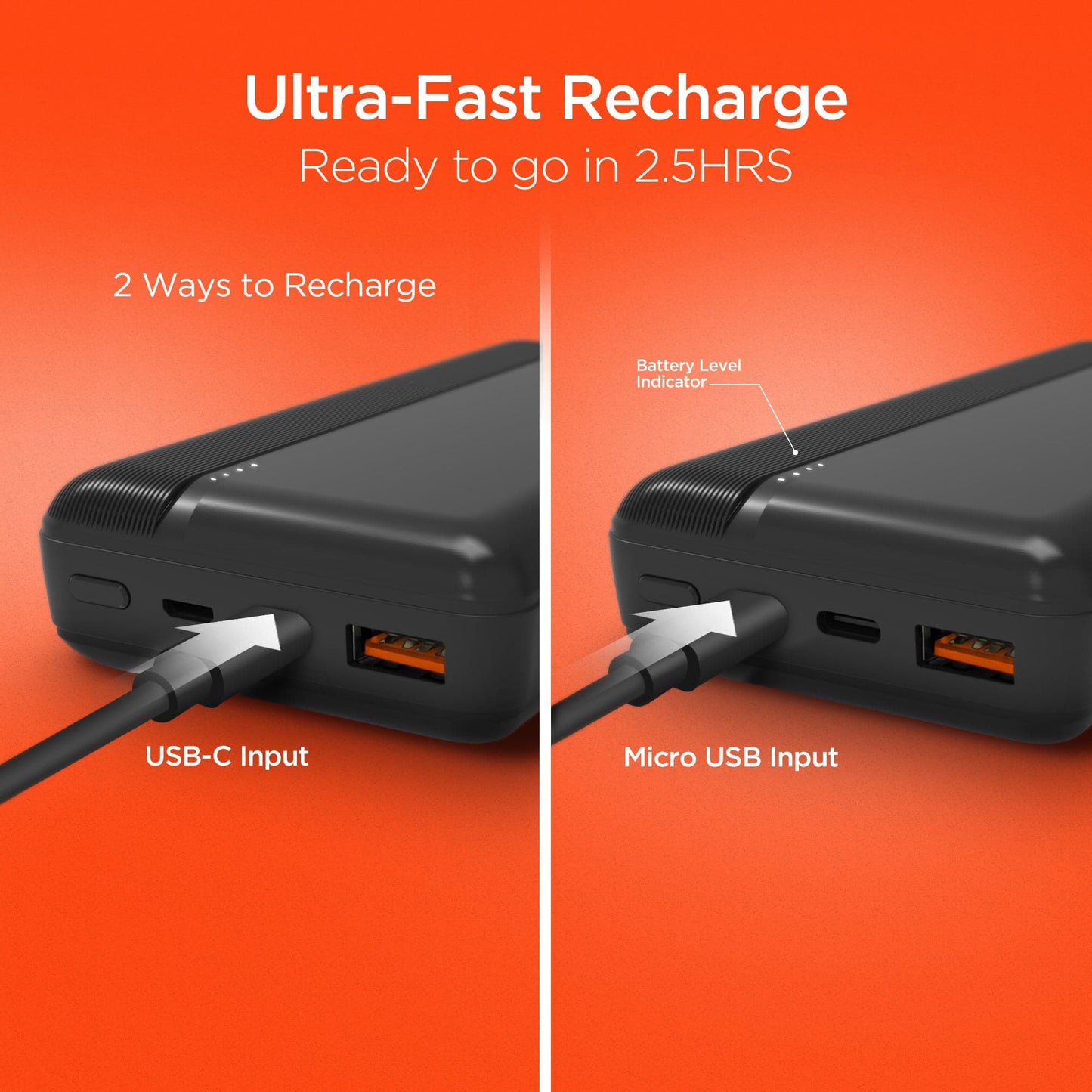 Hypergear 20,000mAh Fast Charge Power Bank with 20W USB-C PD