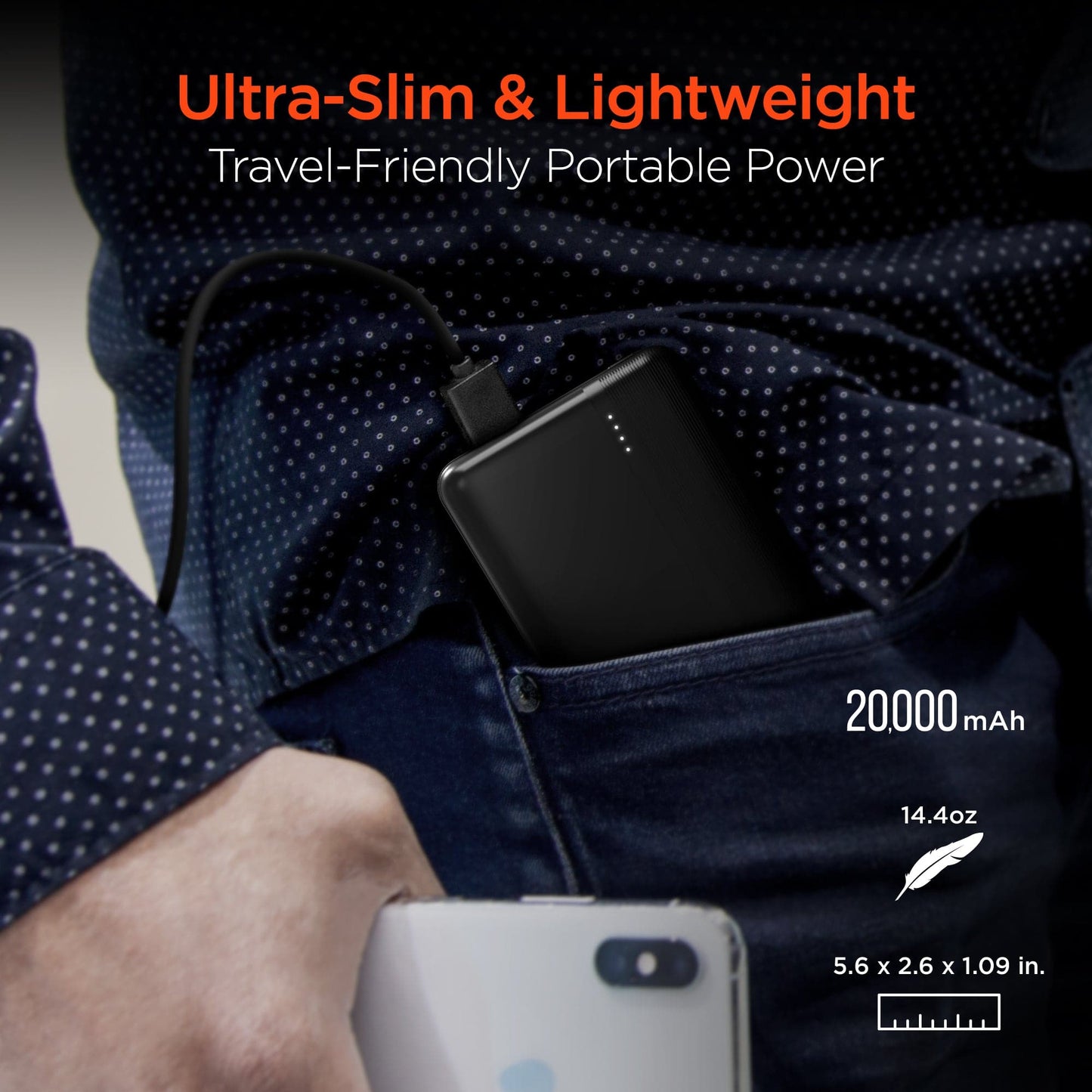 Hypergear 20,000mAh Fast Charge Power Bank with 20W USB-C PD