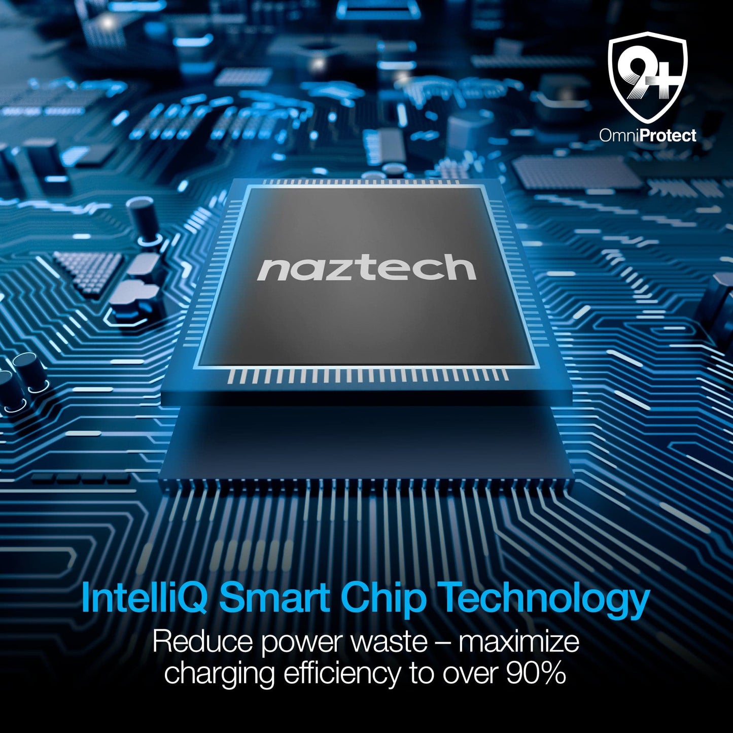 Naztech 30W USB-C PD Fast Wall Charger - 6ft USB-C Cable - Black