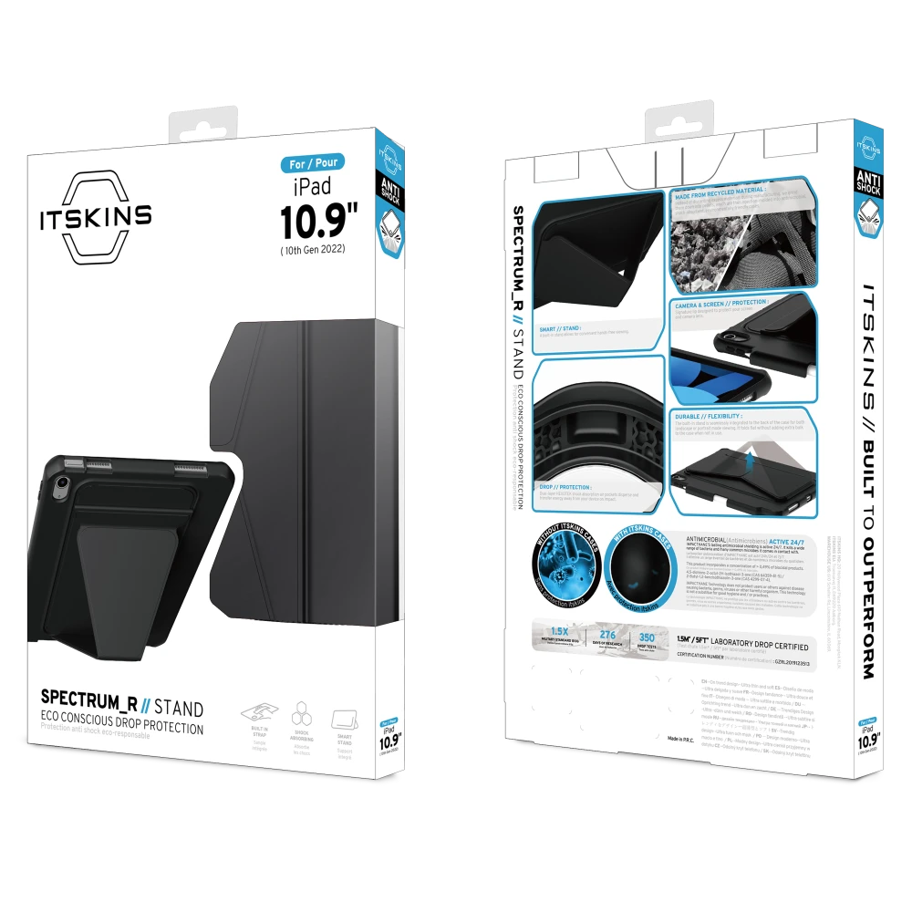 ITSKINS - Spectrum_R Stand Case for Apple iPad 10.9 (2022) 10th Gen