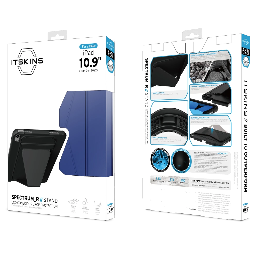 ITSKINS - Spectrum_R Stand Case for Apple iPad 10.9 (2022) 10th Gen