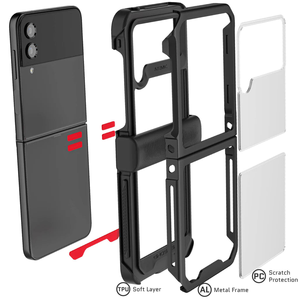 Ghostek Atomic Slim Aluminum Case - Samsung Galaxy Flip4 - Color Options