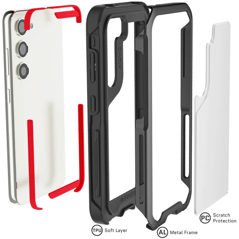 Ghostek Atomic Slim Aluminum Case - Samsung S23 - Color Options