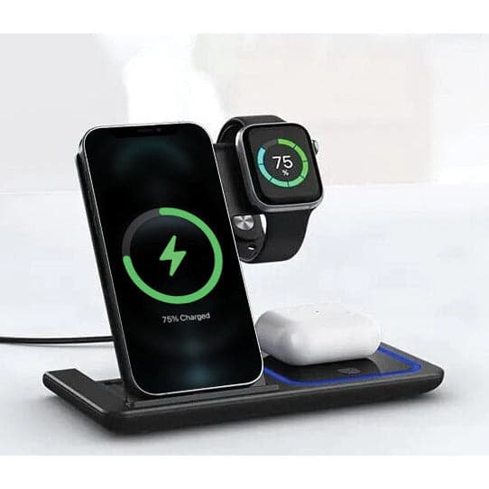PowerPeak 3 In 1 Wireless Charging Station - Foldable
