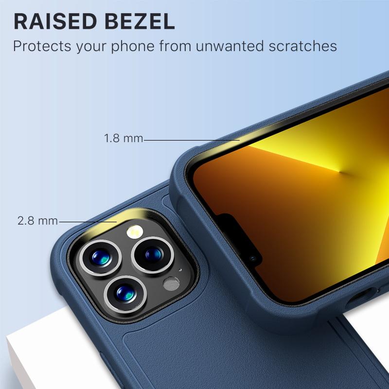 MYBAT Pro Antimicrobial Maverick Series Case with Holster and Tempered Glass - Apple iPhone 13 Pro (6.1) - Color Options