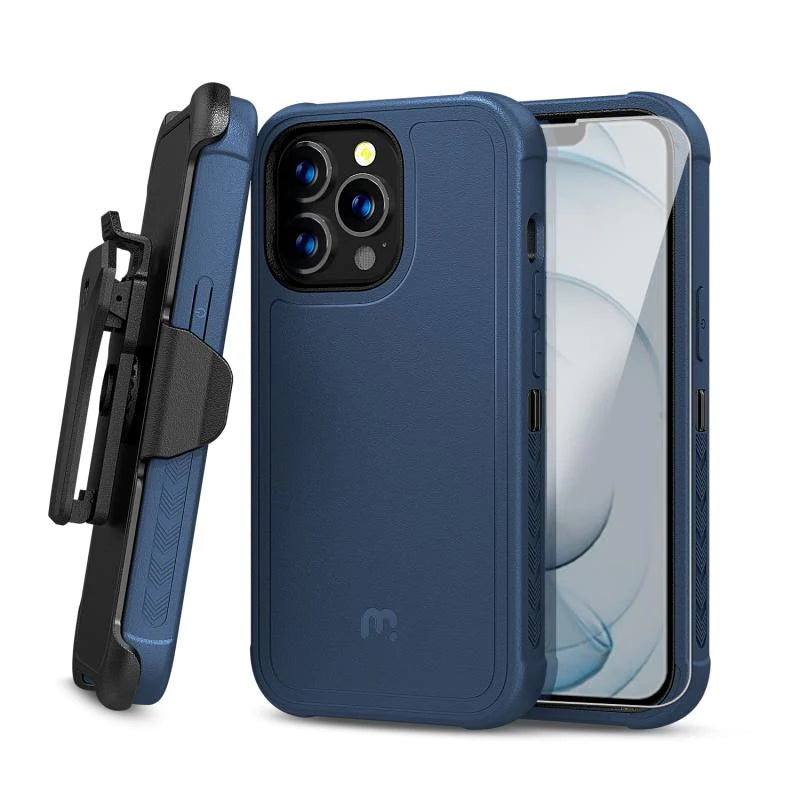 MyBat Pro Antimicrobial Maverick Series Case with Holster and Tempered DLTechCO MyBat Pro Antimicrobial Maverick Series Case with Holster and Tempered DLTechCO