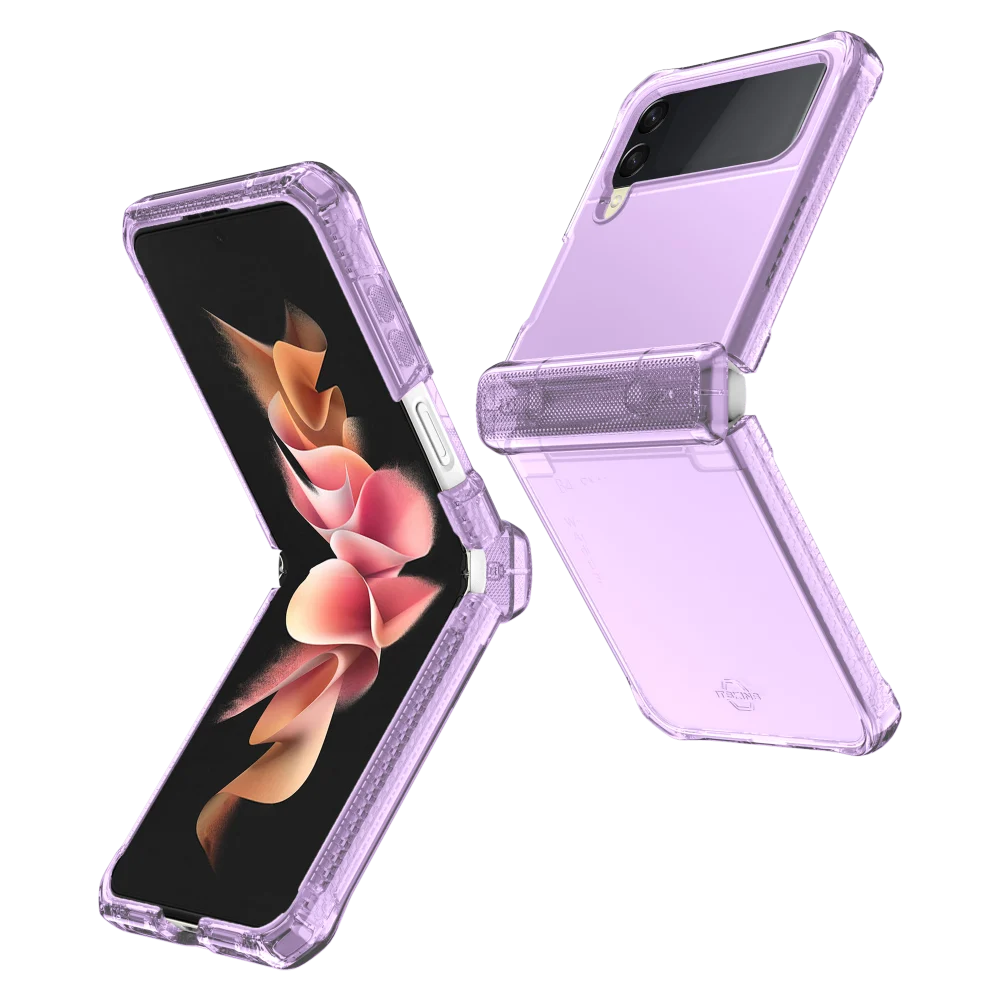 ITSKINS - Supreme_R Hinge Case for Samsung Galaxy Z Flip4 - Light Purple