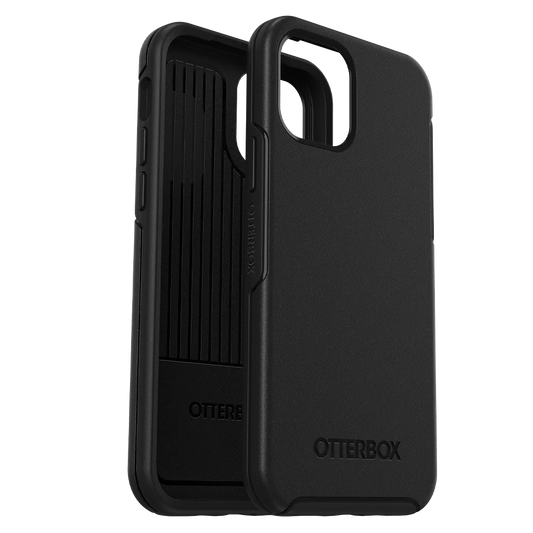 OtterBox - Symmetry Antimicrobial Case for Apple iPhone 12 / 12 Pro - Black