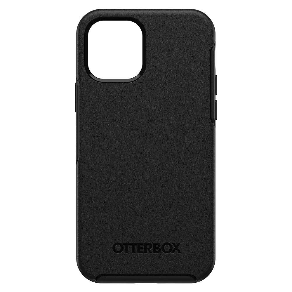 OtterBox - Symmetry Antimicrobial Case for Apple iPhone 12 / 12 Pro - Black