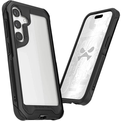 Ghostek - Atomic Slim R7x Shock Case - Samsung Galaxy S24 Ultra - Clear/Black