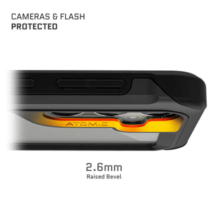 Ghostek - Atomic Slim R7x Shock Case - Samsung Galaxy S24 Ultra - Clear/Black