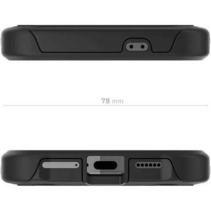 Ghostek - Atomic Slim R7x Shock Case - Samsung Galaxy S24 Ultra - Clear/Black