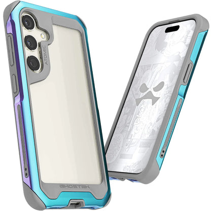 Ghostek - Atomic Slim R7x Shock Case - Samsung Galaxy S24 Ultra - Clear/Black