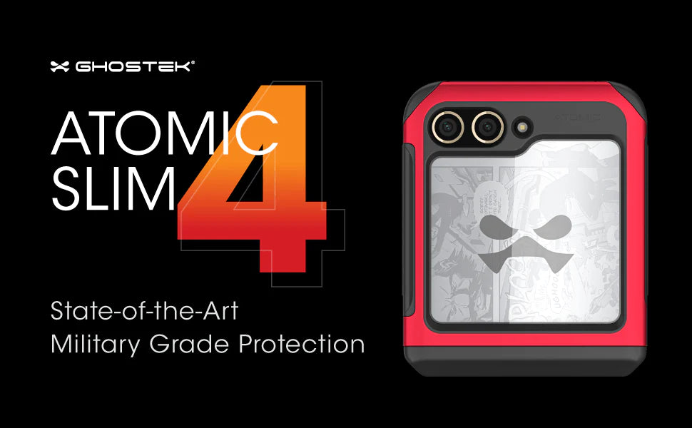 Galaxy Flip 5 Protective Clear Aluminum Cases — ATOMIC slim