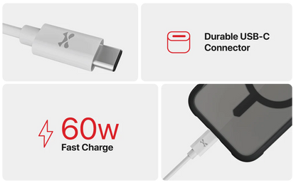 NRGLine - USB-C to USB-C Cable - 60W - White
