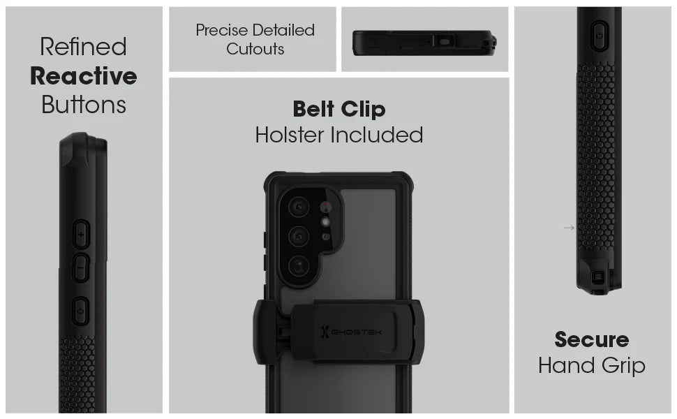 Ghostek - Nautical Slim Case - Samsung Galaxy S24 Ultra - Black