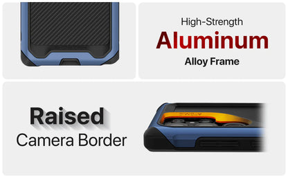 Ghostek - Atomic Slim R7x Shock Case - Samsung Galaxy S24 Ultra - Clear/Black