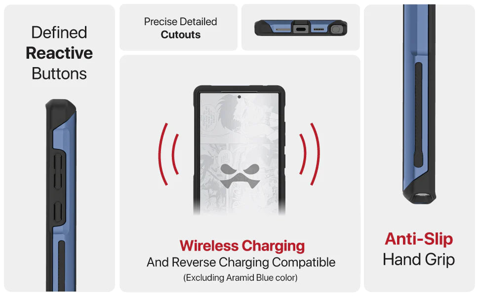 Galaxy S24 Protective Clear Aluminum Cases — ATOMIC slim