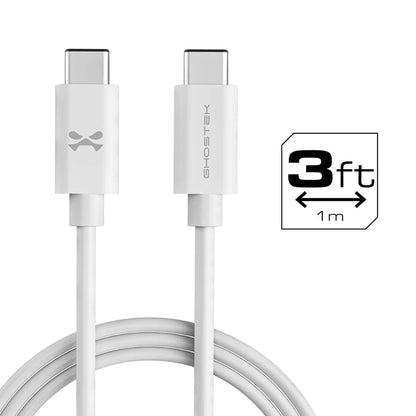 NRGLine - USB-C to USB-C Cable - 60W - White