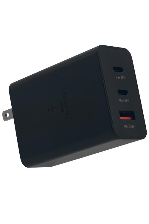Baseline Dual Fast Charging USB-C & USB-A Wall Adapter - 65W - Black