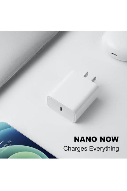 Baseline USB-C Fast Charging Travel/Wall Adapter Kit With USB-C to USB-C Cable - 6 Ft - 30W - White