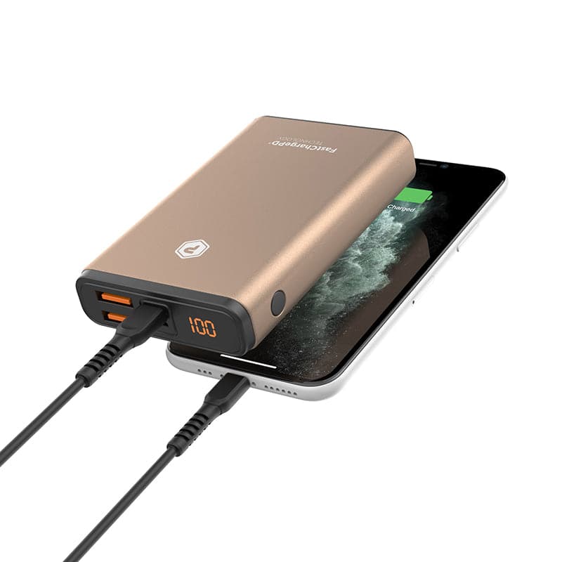 Powerpeak 22.5W Dual USB & USB-C 10000mAh Portable Charger - Color Options