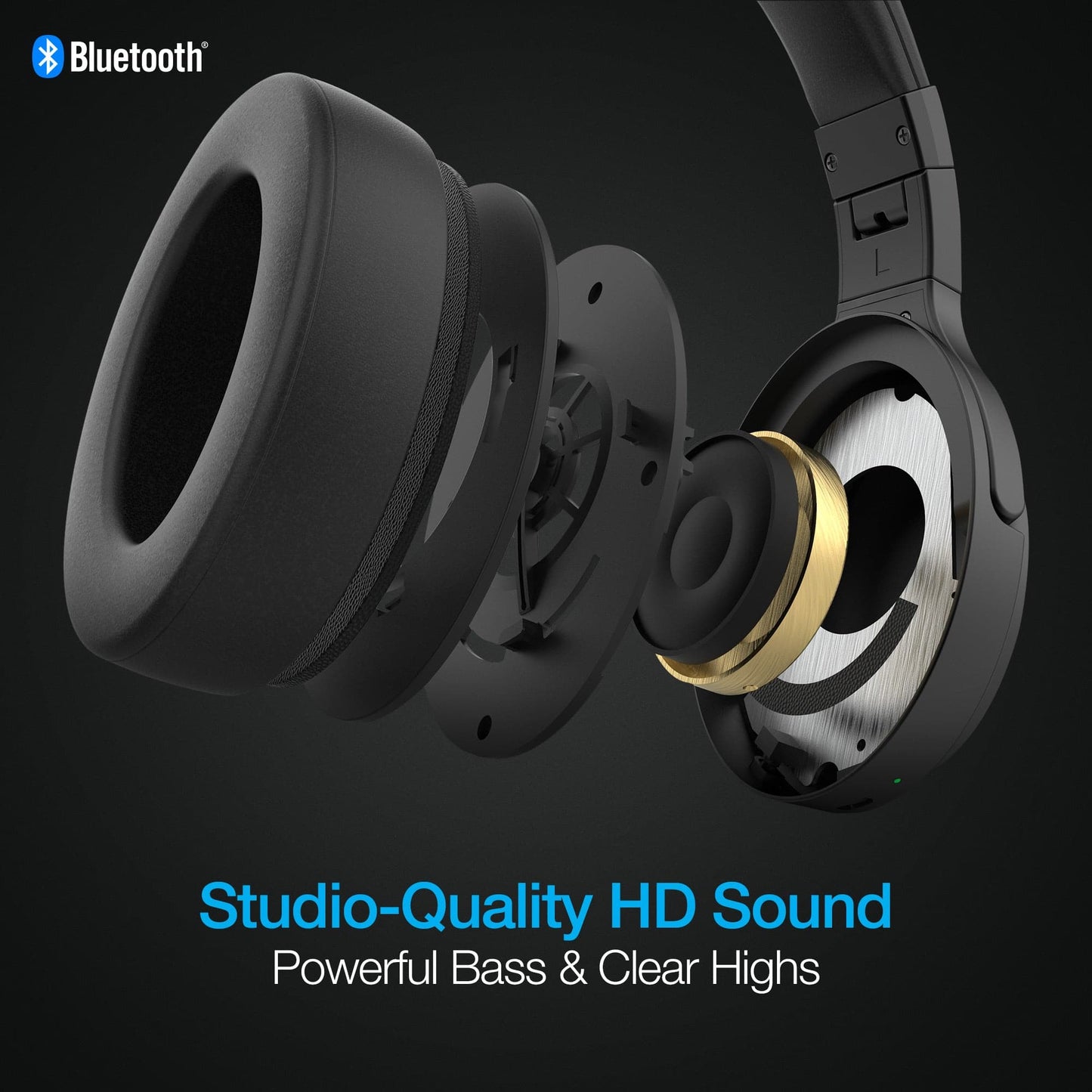 Naztech DRIVER ANC1000 Active Noise Cancelling Wireless Headphones - Color Options