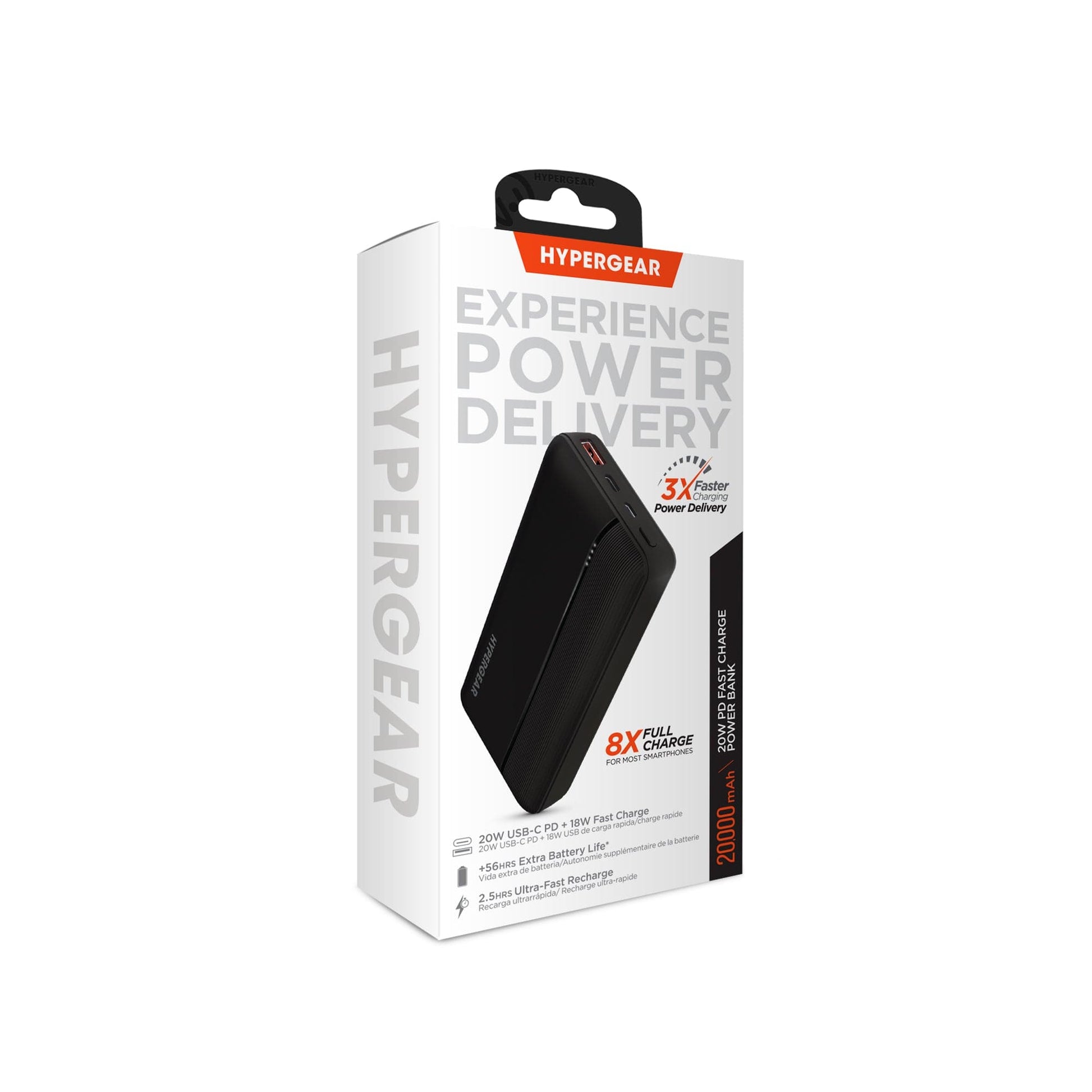 Hypergear 20,000mAh Fast Charge Power Bank with 20W USB-C PD – DLTechCO