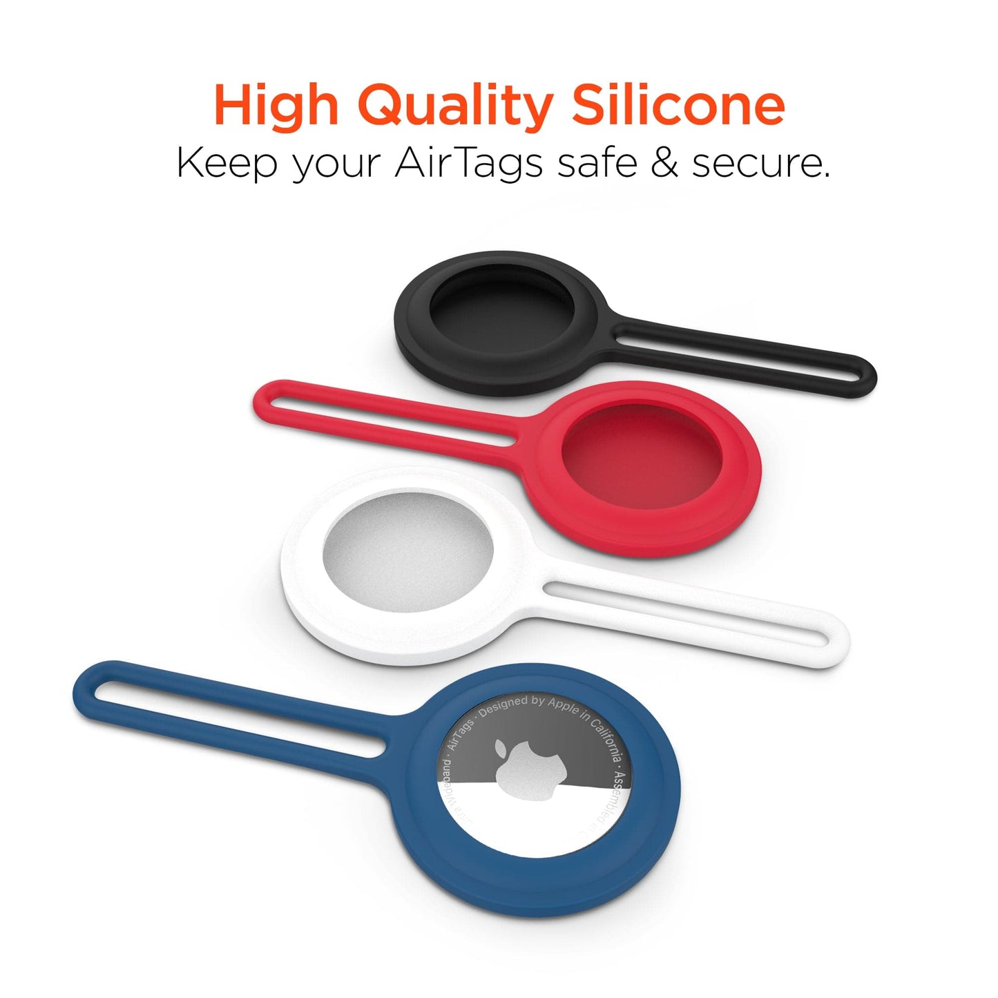 HyperGear AirCover Silicone Loop - AirTag 4 Pack Multi-Color
