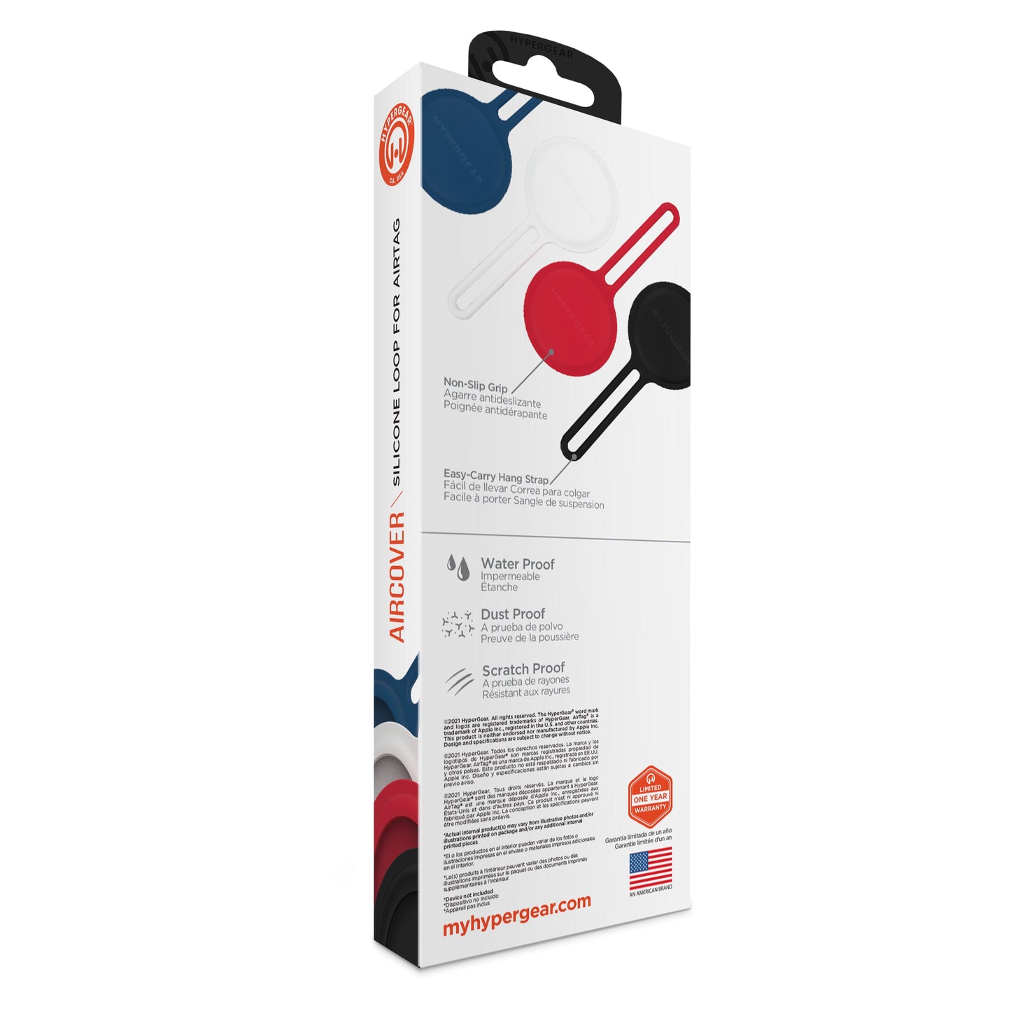 HyperGear AirCover Silicone Loop - AirTag 4 Pack Multi-Color