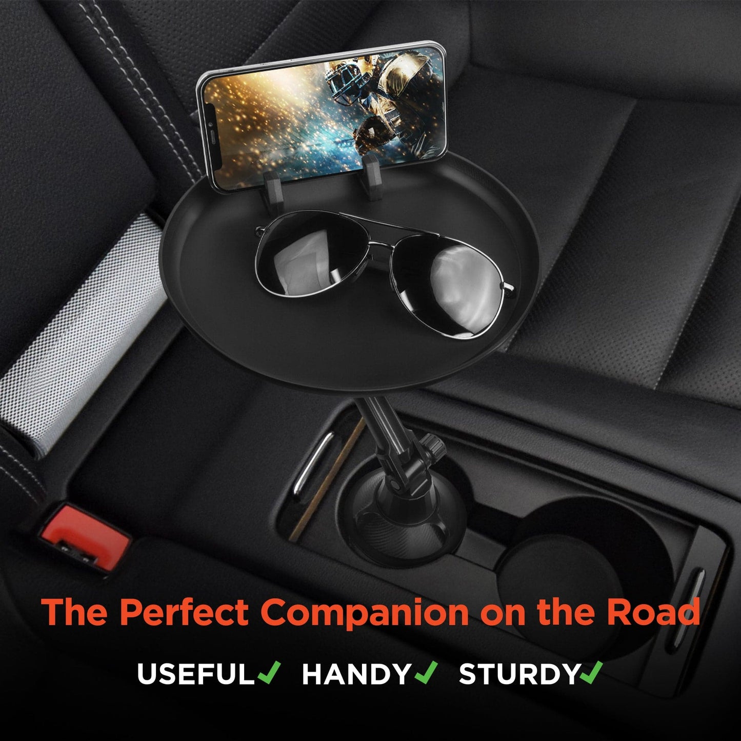 Hypergear Car Caddy Cup Holder Swivel Tray