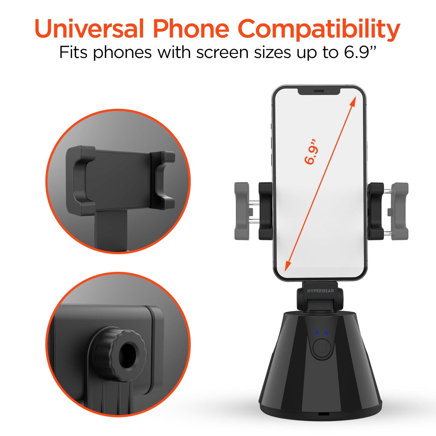 Hypergear HyperView Auto-Tracking Mount Universal for All Phones Black