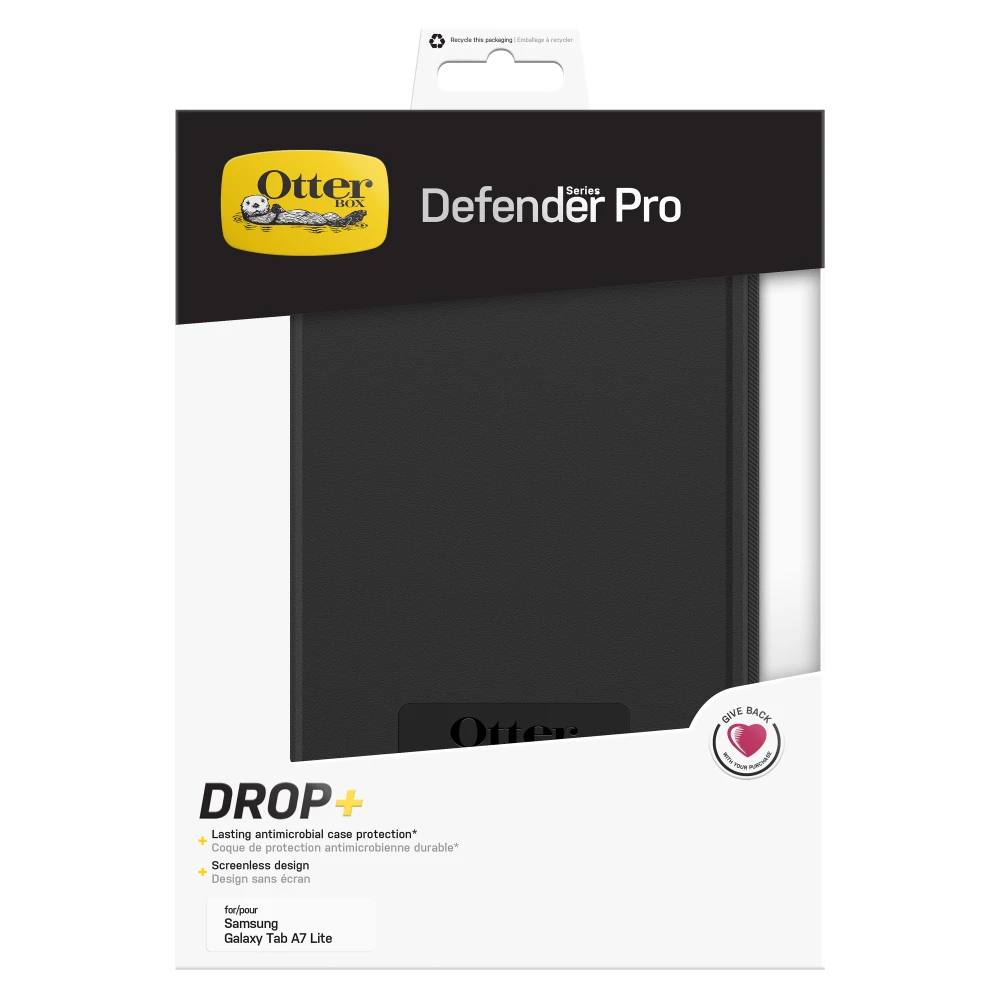 OtterBox - Defender Pro Case for Samsung Galaxy Tab A7 Lite - Black