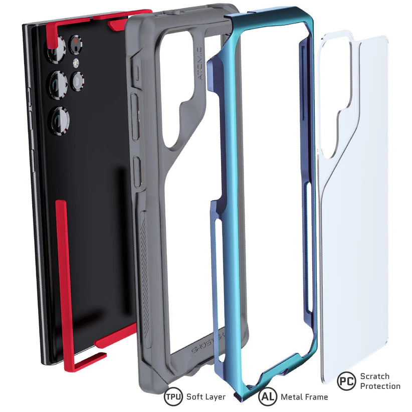 Ghostek Atomic Slim Aluminum Case - Samsung S22 Ultra - Color Options