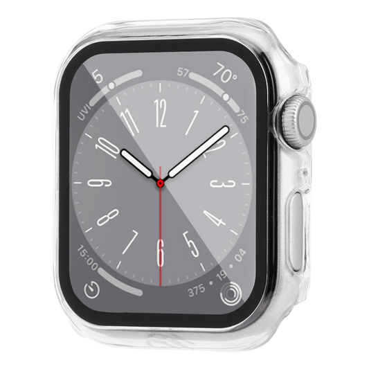 Case-Mate - Tough Case with Integrated Glass Screen Protector for Apple Watch SE 2022 / Series 6 44mm - Clear