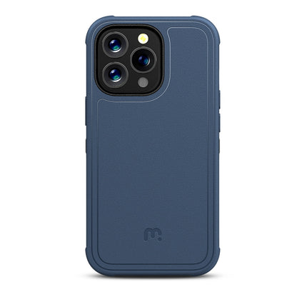 MyBat Pro Antimicrobial Maverick Series Case with Holster and Tempered Glass - Apple iPhone 13 Pro Max (6.7) - Color Options