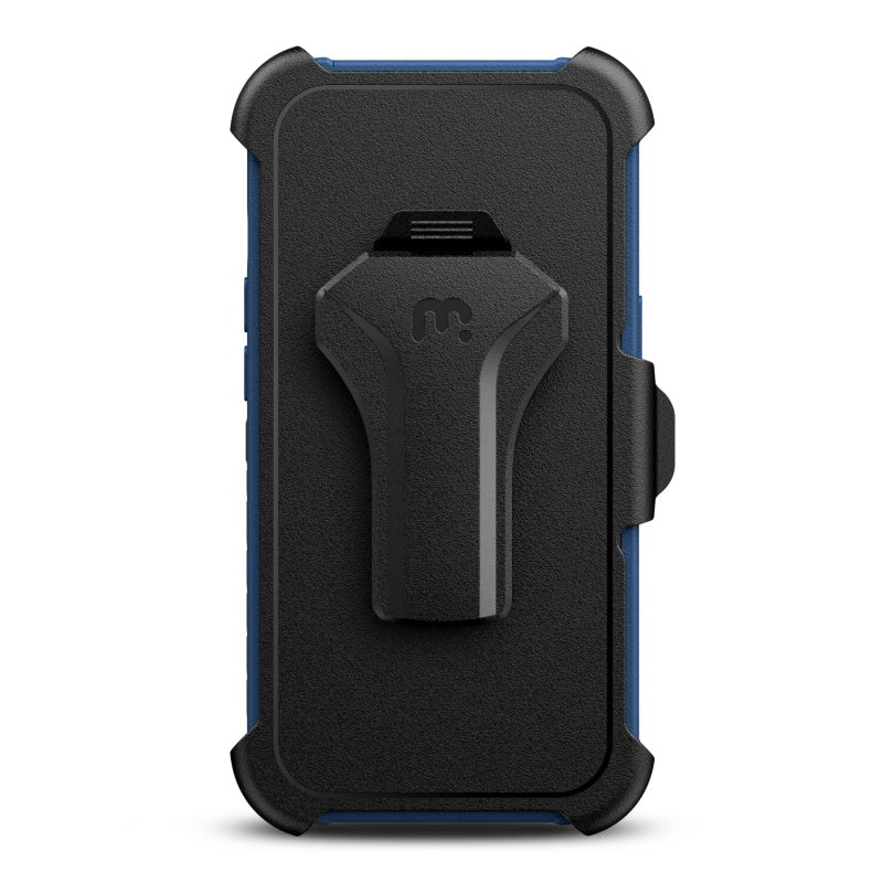 MyBat Pro Antimicrobial Maverick Series Case with Holster and Tempered Glass - Apple iPhone 13 Pro Max (6.7) - Color Options