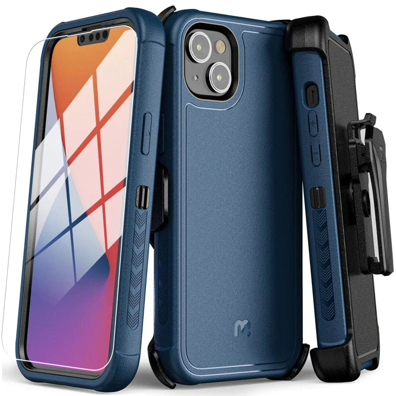 MyBat Pro Antimicrobial Maverick Series Case with Holster - Apple iPhone 14 (6.1) - Color Options