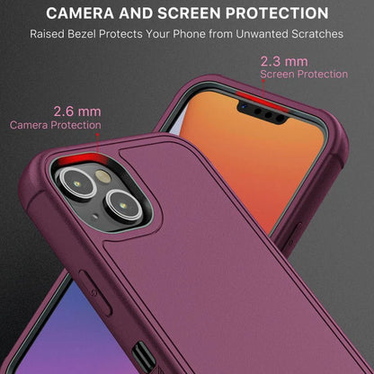 MyBat Pro Antimicrobial Maverick Series Case with Holster and Tempered Glass - Apple iPhone 14 Plus (6.7) - Color Options