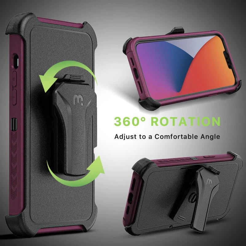 MyBat Pro Antimicrobial Maverick Series Case with Holster - Apple iPhone 14 (6.1) - Color Options