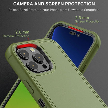 MyBat Pro Antimicrobial Maverick Series Case with Holster and Tempered Glass - Apple iPhone 14 Pro Max (6.7) - Color Options