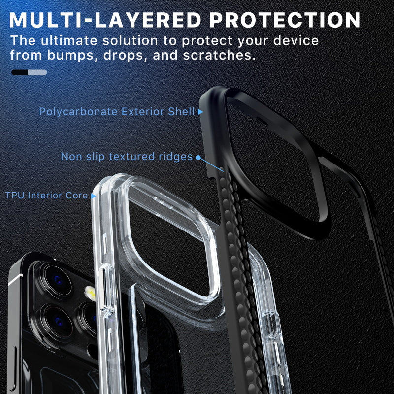 MyBat Pro Lux Series Case with Tempered Glass for Apple iPhone 14 Pro Max (6.7)